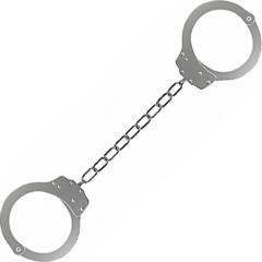 Ouch! by Shots Toys Beginners Leg Cuffs, Silver