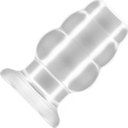 Sono No 49 Small Hollow Tunnel Butt Plug, 3 Inch, Crystal Clear