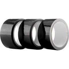 Ouch! by Shots Toys Bondage Tape, 3 Piece Pack, 65 Feet Each, Black