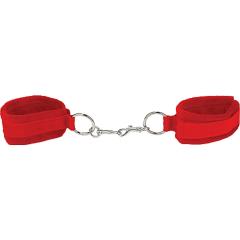 Ouch! Velcro Cuffs for Hands and Ankles by Shots, One Size, Red