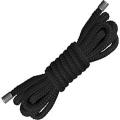 Ouch! Japanese Soft Nylon Rope by Shots, 5 Feet, Classic Black
