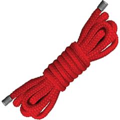 Ouch! Japanese Soft Nylon Rope by Shots, 5 Feet, Racy Red