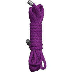 Ouch! Kinbaku Soft Nylon Rope by Shots, 5 Feet, Passionate Purple