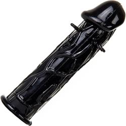 Shots Toys Realistic Penis Extension, 5 Inch, Deep Black