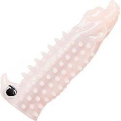 Shots Toys Wagging Dog Vibrating Penis Extension, 5.25 Inch, Beige