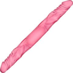B Yours Realistic Double Dildo, 14 Inch, Pink