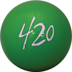420 Magic Fortune-Telling Ball for Stoners, Grassy Green
