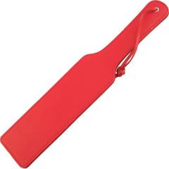 Rouge Garments Long Leather Spanking Paddle, 16.5 Inch, Red