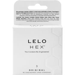 LELO Hex Original Latex Condoms, 3 Pack