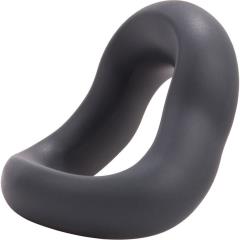 Screaming O Swing-O Curved Contoured Silicone Cock Ring, Charcoal Grey