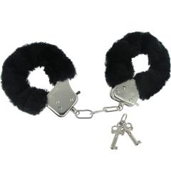 Frisky Caught in Candy Fur Hand Cuffs, Kinky Black