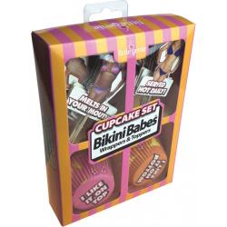 Bikini Babes Wrappers and Toppers Cupcake Set, 48 Pieces