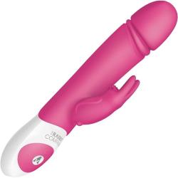 Rabbit Company Thrusting Rabbit Rechargeable Silicone Vibrator, 8.5 Inch, Pink