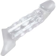 Renegade Power Ribbed Extension Sleeve for Men, 8.25 Inch, Clear