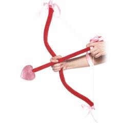 Cupid Kit Bow, Arrow and Wings, One Size, Red