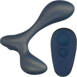 Lux Active LX3 Vibrating Anal Trainer with Remote Control, 4.3 Inch, Dark Blue