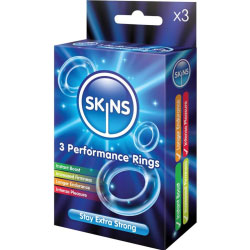 Skins Performance Rings, 3 Pack, Clear