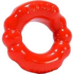 OxBalls Atomic Jock 6-Pack Sport Cockring, 1 Inch, Red