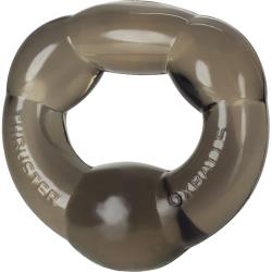 OxBalls Thruster Thick Cockring, 1.25 Inch, Smoke