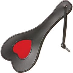 Allure Lingerie X-Play Red Heart Paddle, Black/Red