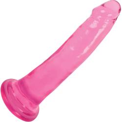 LolliCock Slim Stick Dildo with Suction Base, 8 Inch, Cherry Ice