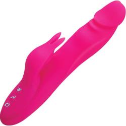 FemmeFunn Vortex Series Booster Rabbit Vibrator, 8 Inch, Pink
