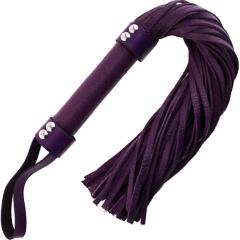 Rouge Garments H Style Leather Flogger, 21.25 Inch, Purple