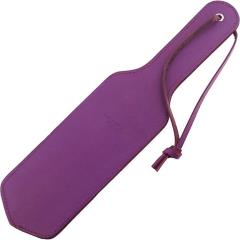 Rouge Double Sided Leather Spanking Paddle, 13 Inch, Purple