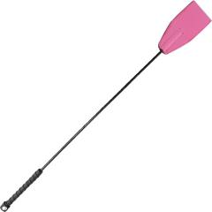 Rouge Garments Premium Leather Riding Crop, 25 Inch, Pink
