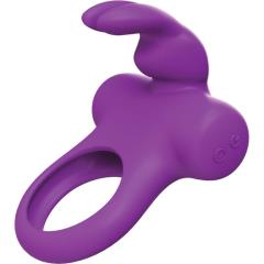 VeDO Frisky Bunny Vibrating Cock Ring, 1.2 Inch, Purple