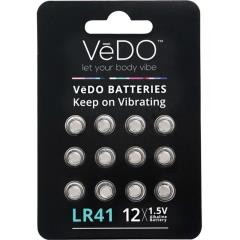 VeDO LR41 Batteries, 12 Pack, 1.5 Volt