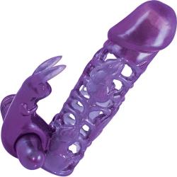 1 Inch Extra Length Clit Tickler Penis Extension, 4.75 Inch, Purple