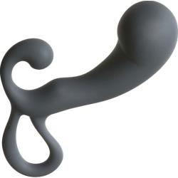 OptiMALE Silicone P-Massager for Men, 4 Inch, Slate