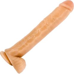 Blush Hung Rider Bruno Dong with Suction Base, 14 Inch, Flesh