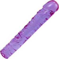 Doc Johnson Crystal Jellies Classic Dong, 10 Inch, Purple