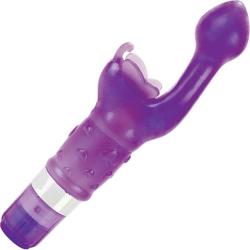 Platinum Edition Butterfly Kiss Female Vibrator, 7.5 Inch, Sexy Purple