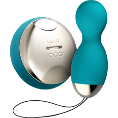 Lelo Hula Remote Control Rechargeable Silicone Pleasure Beads, Ocean Blue