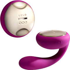 LELO Ida Remote Control Rechargeable Silicone Couples Massager, Deep Rose