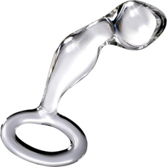Icicles No 46 Glass Butt Plug, 4.5 Inch, Clear
