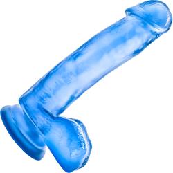 B Yours Sweet N Hard No 1 Dildo with Suction Cup, 7 Inch, Blue