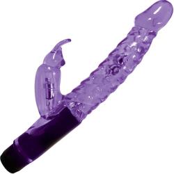Nasstoys Mini Rabbit Vibro Jelly Wand, 6 Inch, Purple