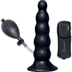 Ram Inflatable Vibrating Anal Expander, 5.5 Inch, Black