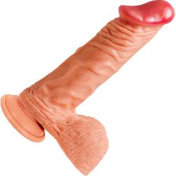 Nasstoys LifeLikes Royal King Cock with Suction Cup, 9.75 Inch, Flesh