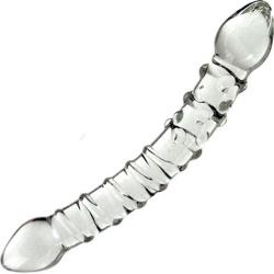 glas Double Trouble Dual Ended Glass Dildo, 9 Inch
