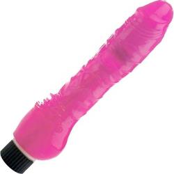 Adam and Eve Eves Slim Pink Pleaser Realistic Vibrator, 7 Inch, Hot Pink