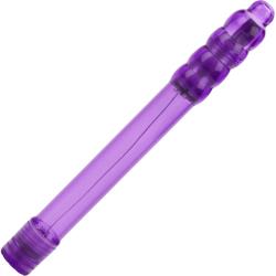 CalExotics Slender Sensations Ribbed Tip Mini Vibrator, 7 Inch, Purple