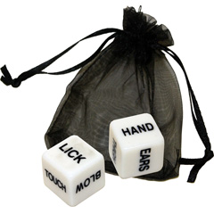 OptiSex Erotic Dice for Lovers with Storage Pouch