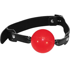 Sex and Mischief S&M Solid Red Ball Gag, Red