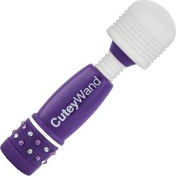 Blush Play with Me Cutey Wand - Vibrating Micro Massager, 4 Inch, Purple