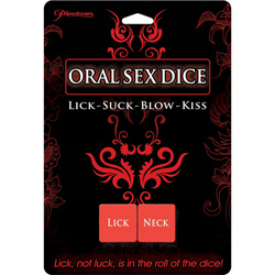 Pipedream Oral Sex Dice Game for Lovers, Red